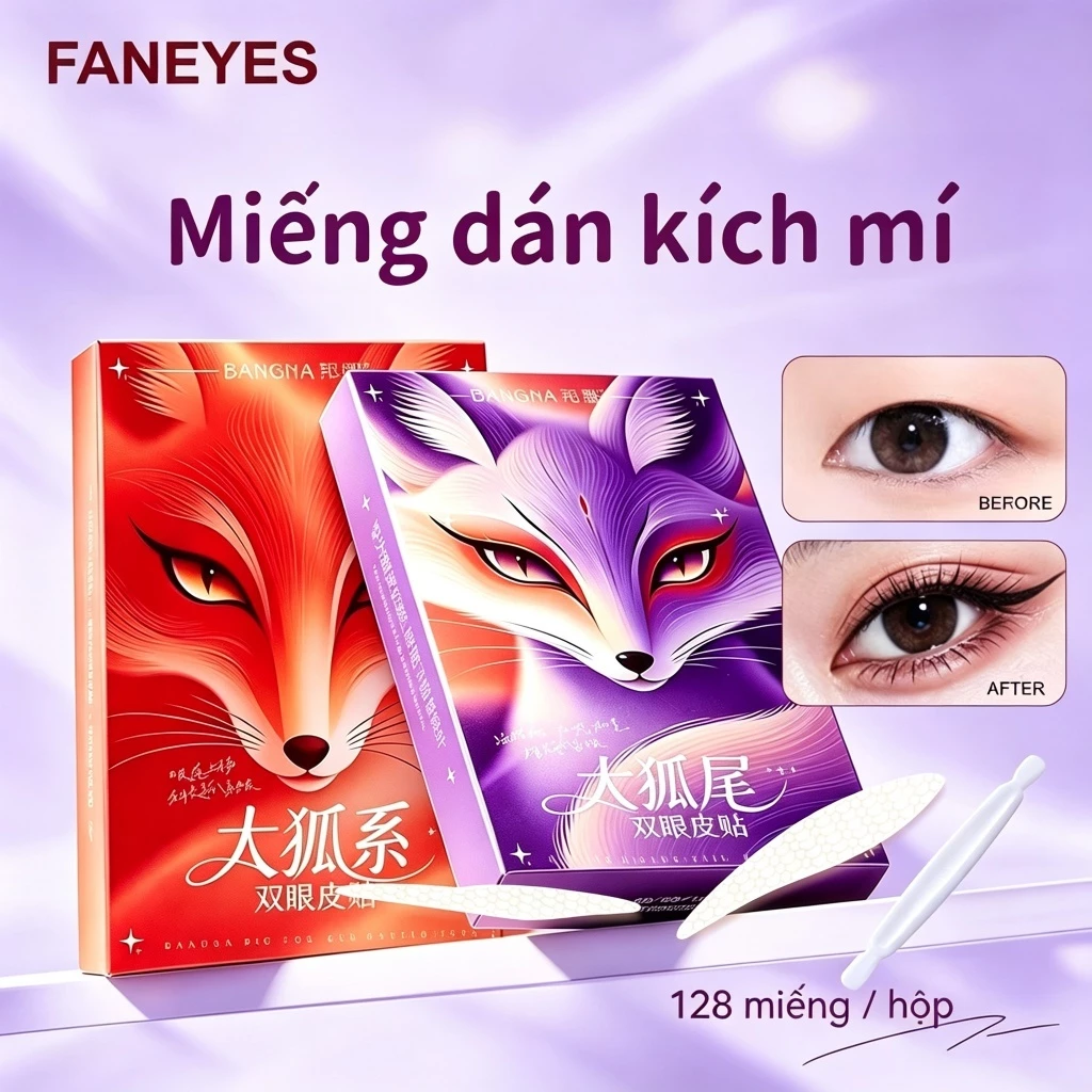 Đôi Mắt Miếng Dán Fox Series Đôi Mắt Miếng Dán Mí Mắt Tăng Cáo Series Mắt Chống Thấm Nước Tự Nhiên Vô Hình Người Mới Biết Thân Thiện