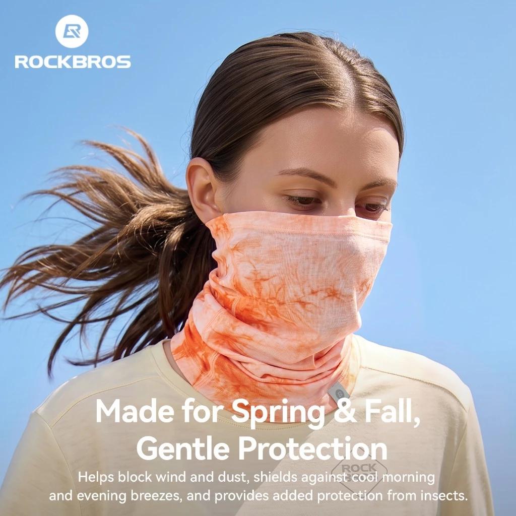 ROCKBROS Có Thể Đảo Ngược Thắt Lưng-Dye Cổ Gaiter Chống Gió Đi Xe Đạp Ống Khăn Chống Ẩm Wicking Bandana Unisex Ngoài Trời Cổ Bao