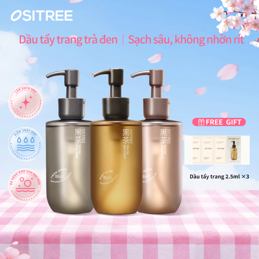 [LIVE] OSITREE Kem làm sạch dầu tẩy trang Làm sạch sâu Tẩy trang nhẹ nhàng Không gây kích ứng