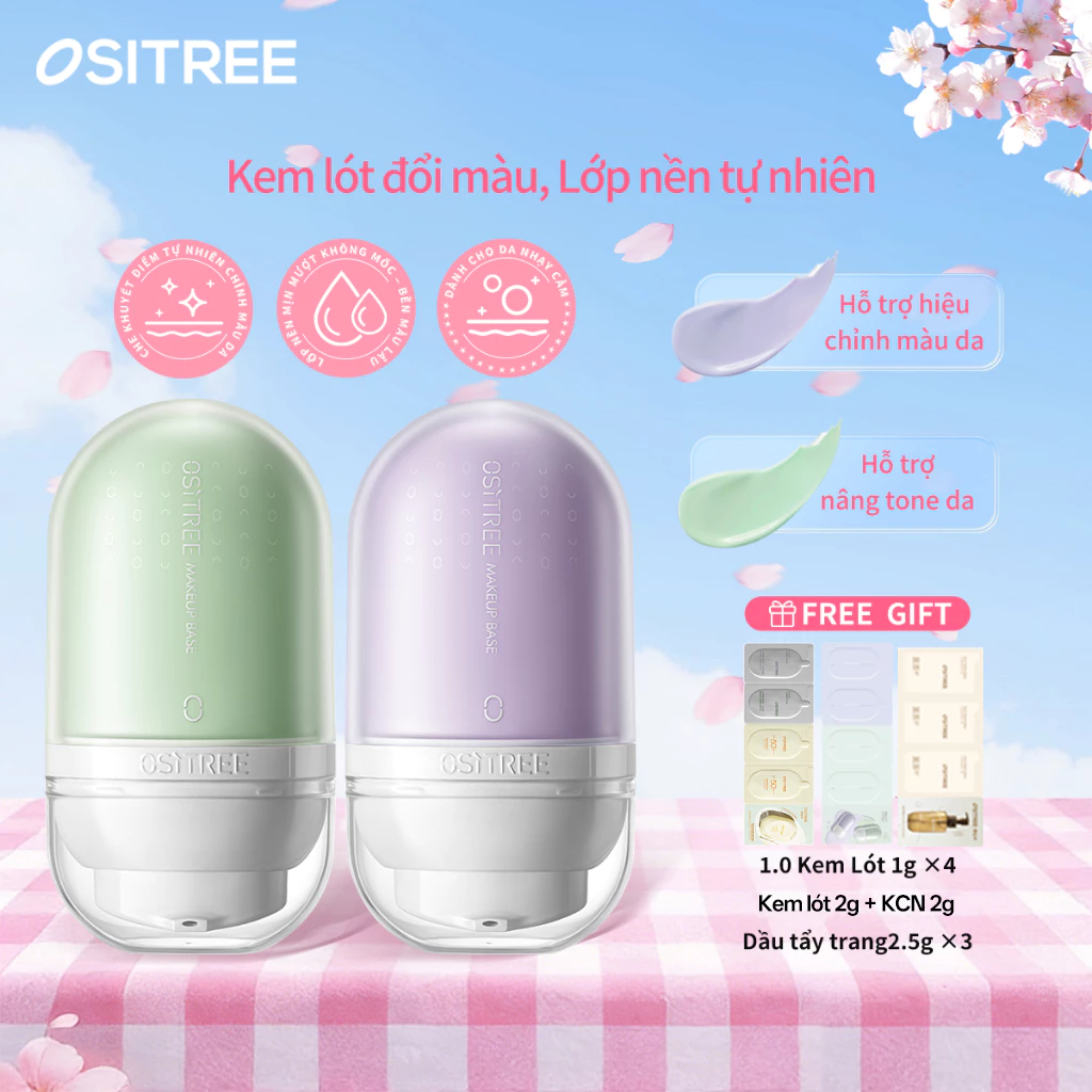 [Livestream] OSITREE Kem lót mặt trang điểm Kem lót cách ly Brightening Concealer Tone-up 25g