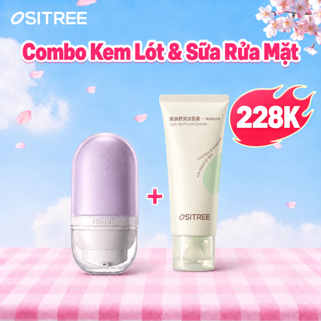 [Combo] Kem Lót 25g + Sữa Rửa Mặt 60g, Nâng Tone Mỏng Nhẹ, Làm Sạch Sâu Dịu Nhẹ