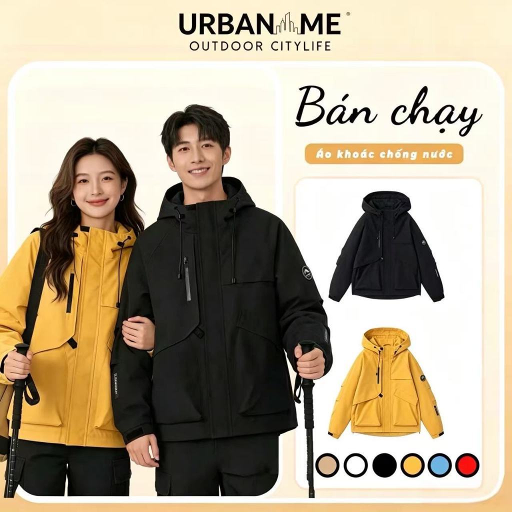 URBANME Áo khoác chống nước phong cách Hàn Quốc Nhật Bản (Phong cách cặp đôi)…