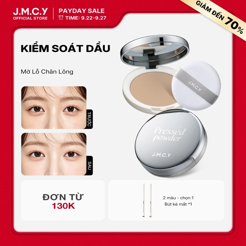 【Nâng cấp mới】Phấn Phủ JMCY kiềm dầu che khuyết điểm cao - Che khuyết điểm cao, định trang lâu