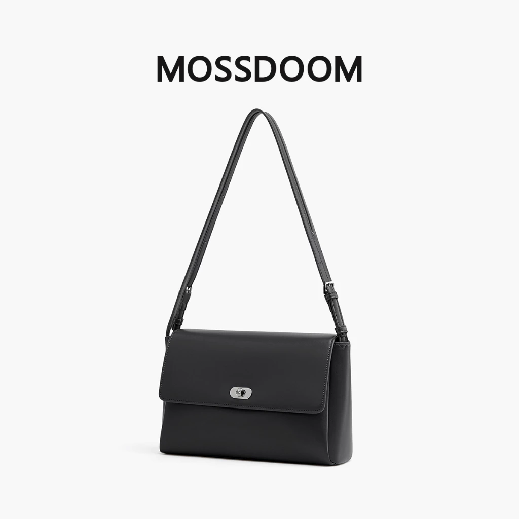 MOSSDOOM Ella Bag Túi Đeo Vai Nữ Thanh Lịch, Túi Đeo Chéo Thiết Kế Tối Giản, Khóa Xoay Thời Trang