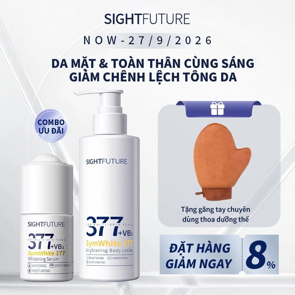 SIGHTFUTURE 377 SymWhite serum 18ml & Kem dưỡng thể SymWhite 200g