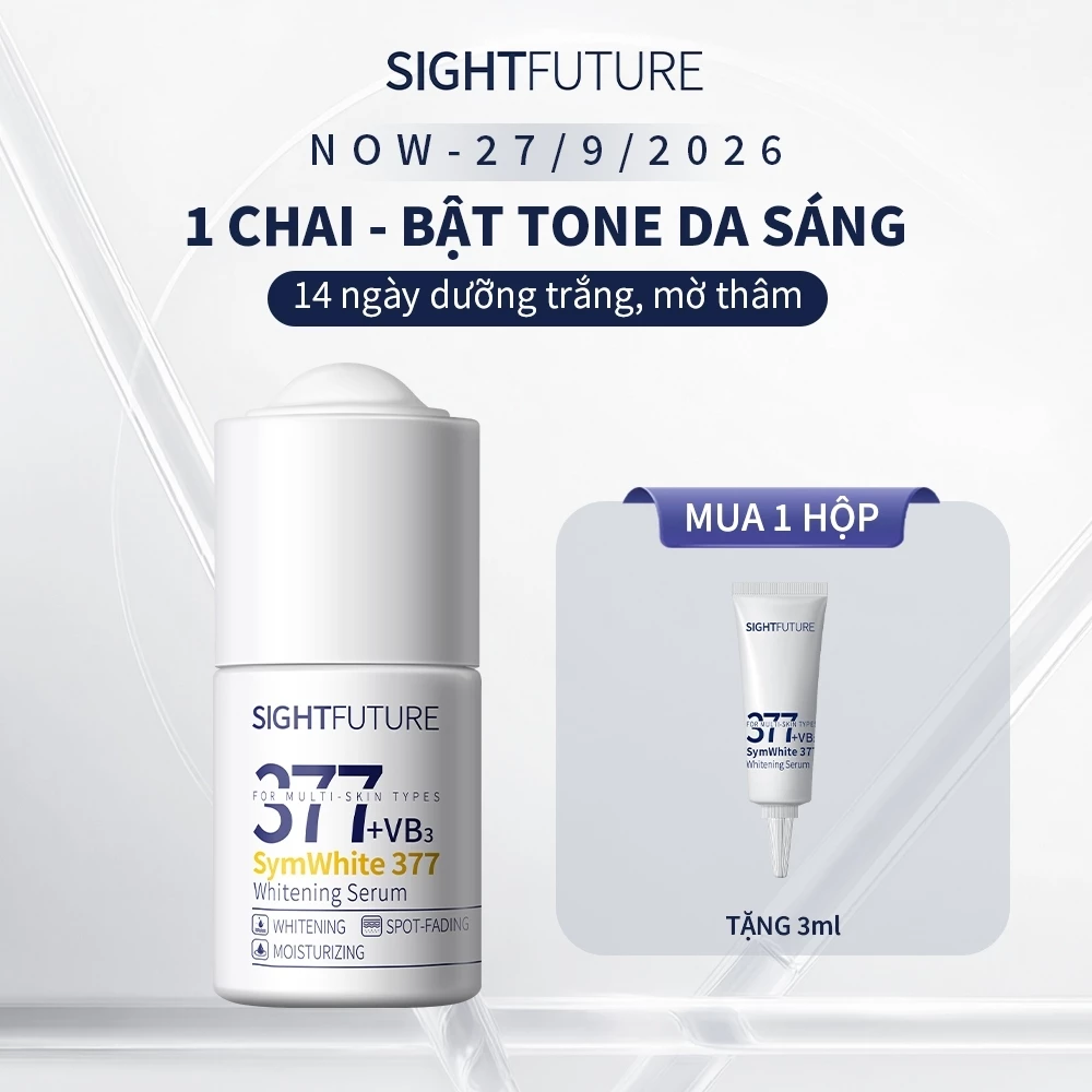 SIGHTFUTURE 377 SymWhite serum Tinh Chất Dưỡng Trắng Mờ Đốm Nâu Da Sáng Rạng Rỡ 18ml