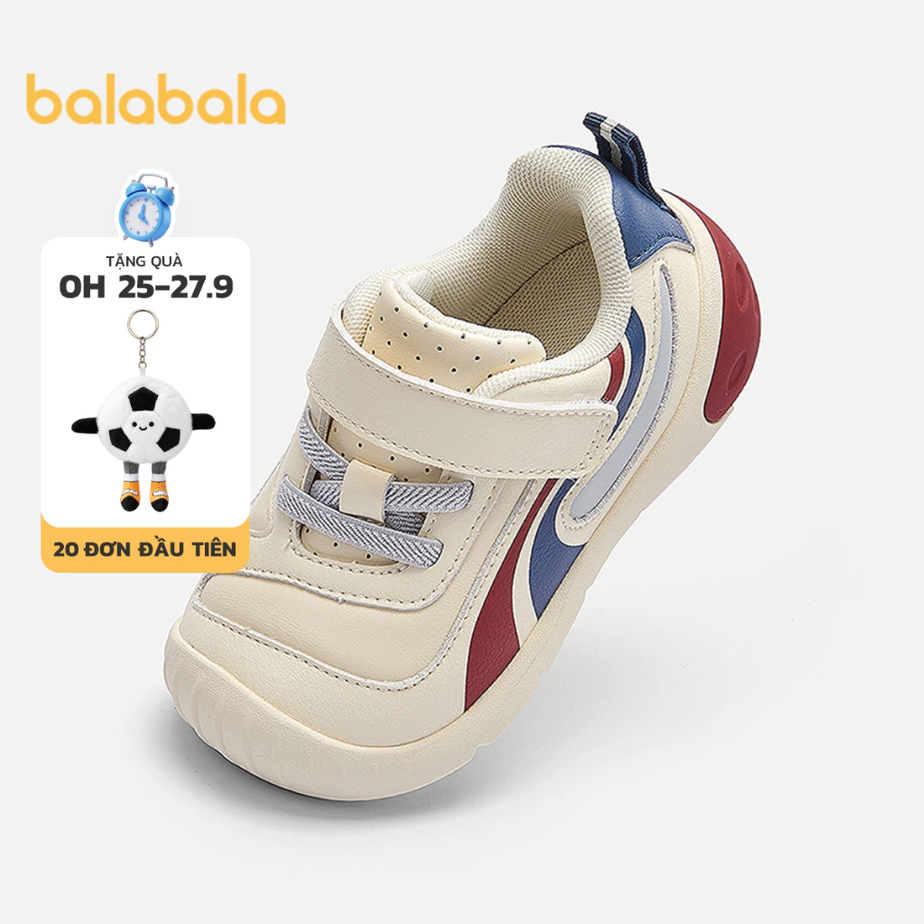 Balabala Trẻ Em Đầu Tiên Giày Tập Đi Cho Bé Trai Bé Gái Mùa Thu 2026 Giày Cho Bé Đế Mềm Thoáng Khí Trong Nhà Đi Bộ Nhẹ Không Trơn Trượt Giày Thể Thao Thoải Mái