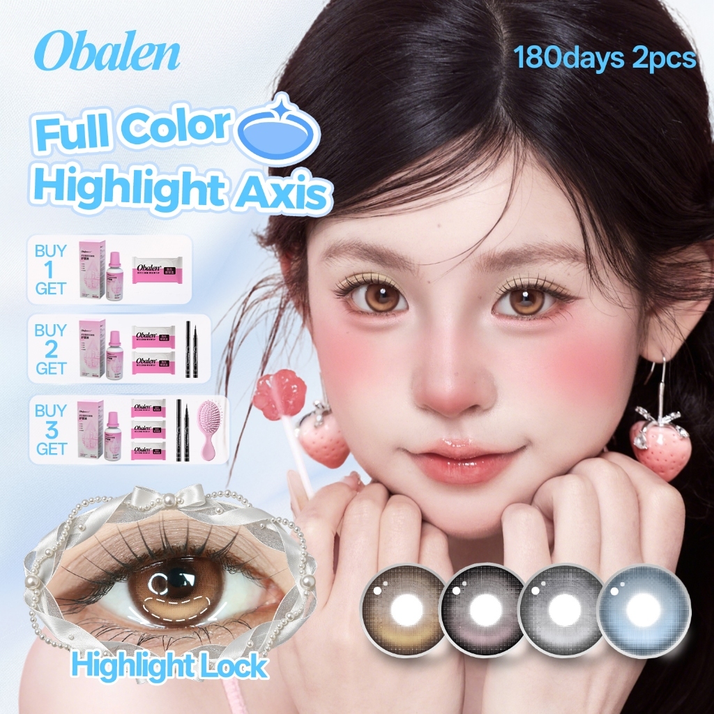 Obalen, Dòng Trục Cố Định Độ Bóng Cao, Mắt Mỹ Phẩm, Gói 2 Miếng, Có Thể Sử…