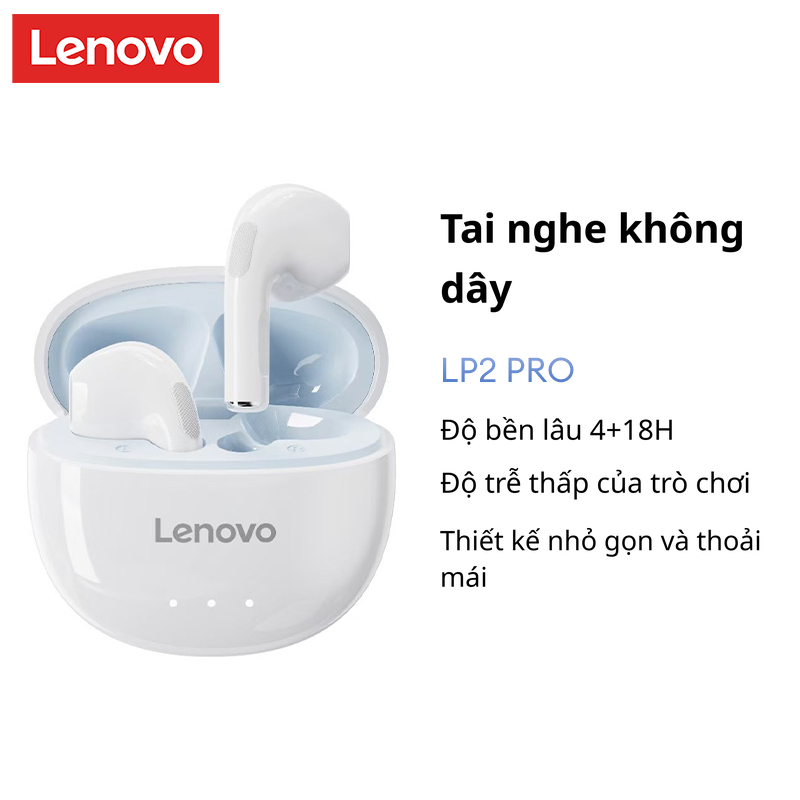 Tai Nghe Bluetooth Lenovo LP2 Pro HIFI Stereo Giảm Tiếng Ồn Thông Minh Pin…
