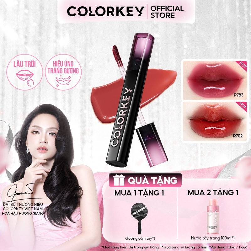 Son Bóng Lì Lâu Trôi COLORKEY, Nhẹ Môi Căng Mọng 2.5g