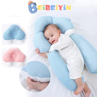 BEIBEIYIN Gối Ngủ cotton Chống Bẹp Đầu Cao Cấp Dành Cho Em Bé 0-1 Tuổi