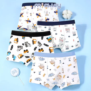 Quần lót boxer MICHLEY chất liệu cotton thoải mái dành cho bé trai