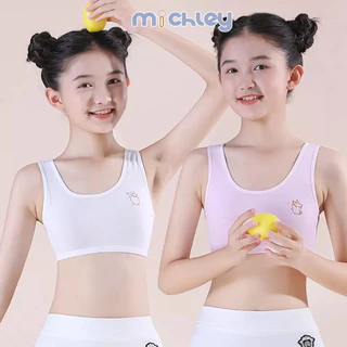 Áo lót cotton MICHLEY sát nách cho bé gái 8-9 - 12 tuổi