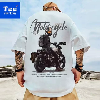 Áo thun unisex TEESHARKBUY ngắn tay với nhiều màu tùy chọn plus size M-5XL