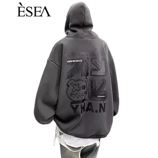 ESEA Áo Hoodie Dáng Rộng Đơn Giản Thời Trang Thu Đông Dành Cho Nam Và Nữ