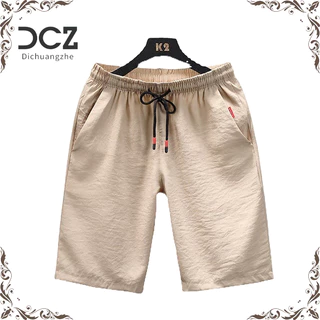 DICHUANGZHE Quần Short cotton linen Dáng Rộng Phong Cách Hàn Quốc Thời Trang Mùa Hè Cho Nam