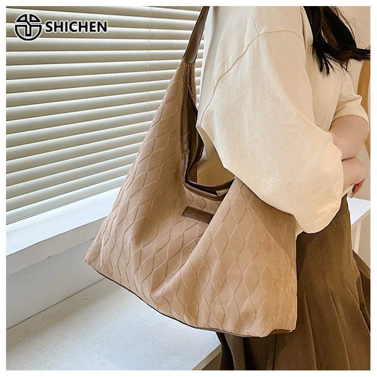 SHI CHEN Mới Túi Xách tote canvas Sức Chứa Lớn Đơn Giản Dễ Phối Đồ