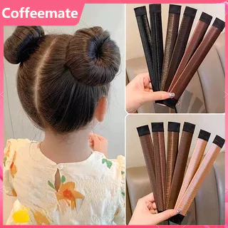 🎀🎀Dây Cột Tóc Đính Bóng Lông Xinh Xắn Cho Bé Gái, Thanh búi tóc củ tỏi kiểu pháp đẹp sang