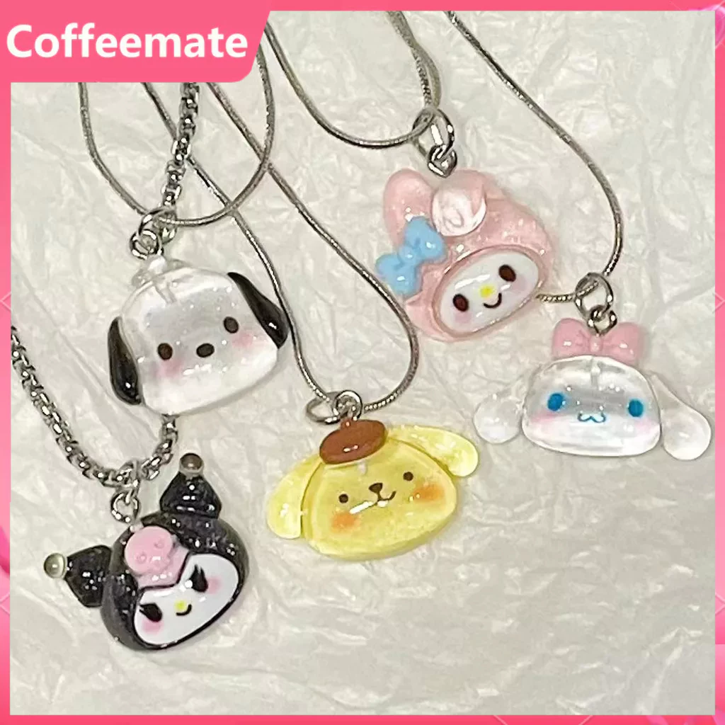 🎀Sanrio Vòng cổ Mặt Hoạt Hình Chú Chó Melody Cinnamon Kulomi Đáng Yêu Dành Cho Nữ