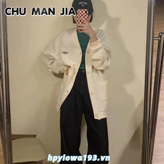 Áo khoác len CHU MAN JIA cardigan thời trang xuân thu đa năng