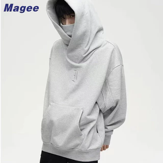 Magee Áo sweater Cổ Cao Dáng Rộng Phong Cách hip hop Hàn Quốc Đơn Giản Cao Cấp Cho Nam