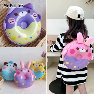 Mr.puffer Ba Lô Đi Học Mẫu Giáo Hình Bánh donut Cá Tính Đơn Giản Cho Bé Gái