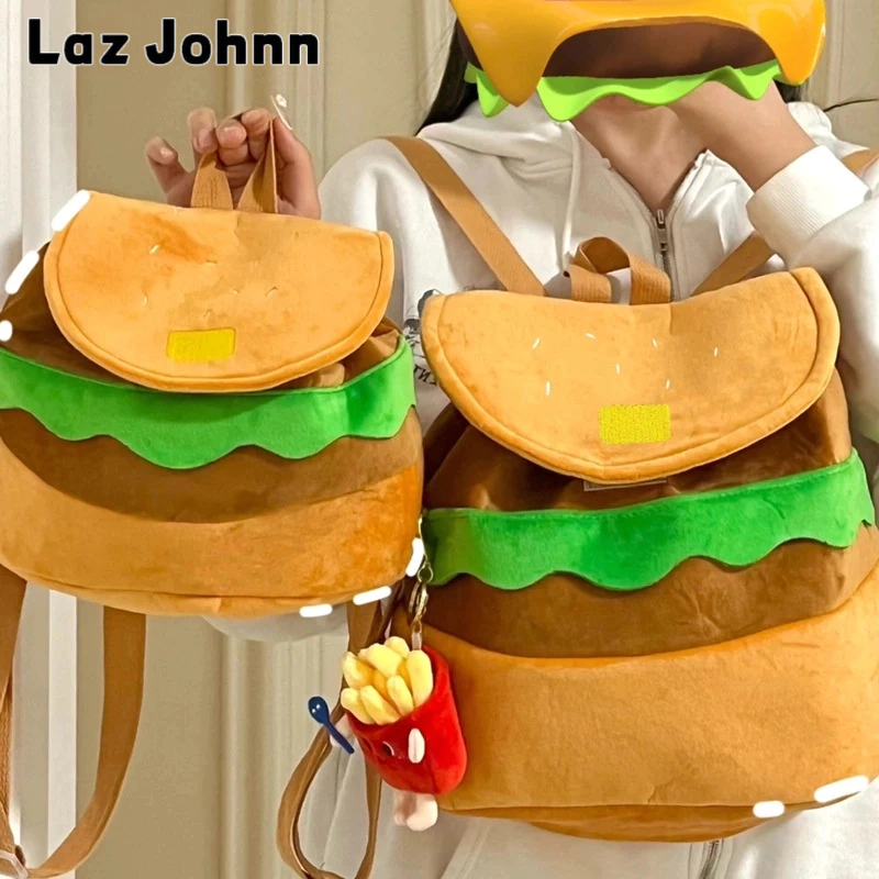 Laz Johnn In Hình hamburger Hoạt Hình Sức Chứa Lớn Cho Nữ