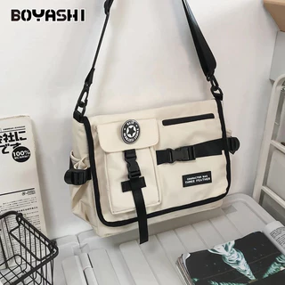 BOYASHI Túi Đeo Chéo Chất Liệu Nylon Sức Chứa Lớn Cao Cấp Thời Trang Dành Cho Nam