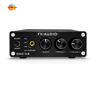 FX Audio DAC-X4 Fever hifi lossless USB driver-free bộ giải mã card âm thanh cáp quang đầu ra đồng trục DAC khuếch đại tai nghe tất cả trong một máy hỗ trợ điều chỉnh âm trầm cao và thấp