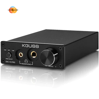 Kguss DAC-K3 PRO DAC Bộ khuếch đại tai nghe TPA6120A2 ES9018K2M LME49720NA NE5532P Chip Hỗ trợ Quang W16-24bit 44.1-192Khz 16-300Ω