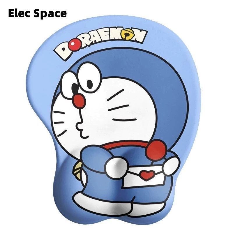 Elec Space Kawaii Đệm Lót Chuột Máy Tính Bằng Silicon 3d Hình Hoạt Hình Doremon Chống Trượt