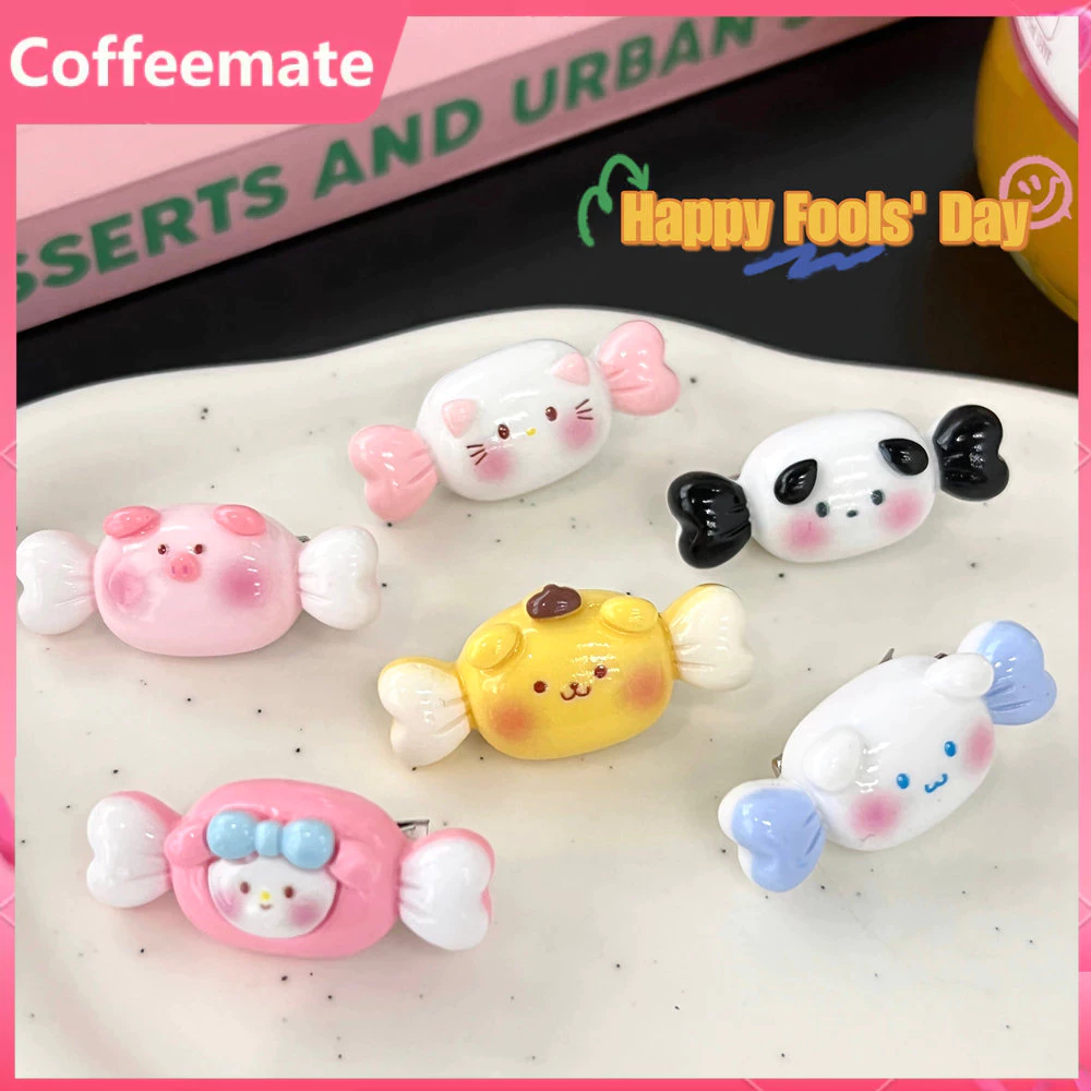 ⚡Kẹp Tóc Mini Hình Kẹo Sanrio Dễ Thương Ngọt Ngào tagram Cho Bé Gái