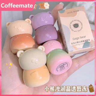 【CF】Son Môi Gege Bear Màu Pha Lê Trong Suốt Dưỡng Ẩm Bổ Sung Nước Lên Màu Nhanh