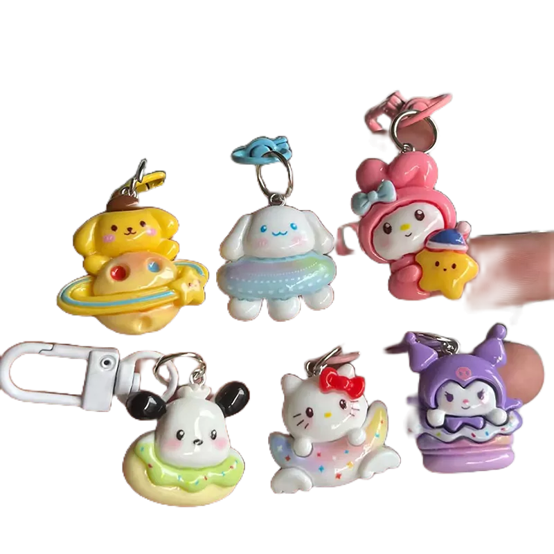 Móc khóa SayMakerLace hoạt hình SANRIO My Melody Cinnamoroll Hello Kitty trang trí túi xách quà tặng cho bạn gái