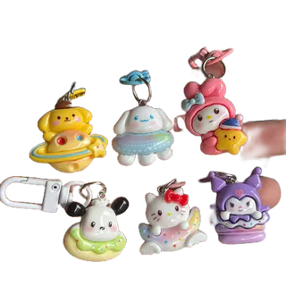 Móc khóa SayMakerLace hoạt hình SANRIO My Melody Cinnamoroll Hello Kitty trang trí túi xách quà tặng cho bạn gái