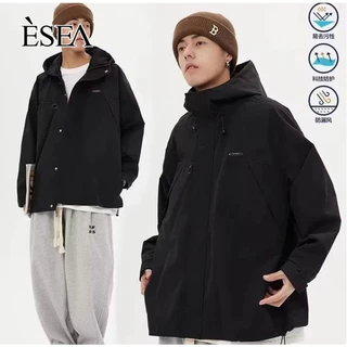 Esea Áo Khoác Thể Thao Tay Dài Màu Trơn Đơn Giản Phong Cách harajuku Nhật Bản Hợp Thời Trang unisex Ngoài Trời Cho Cả Nam Và Nữ