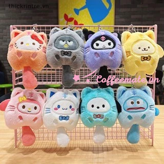 【CF】Móc Khóa Gấu Bông Giá Rẻ Cinnamoroll Hình Chú Chó Sanrio Kuromi Melody Đáng Yêu