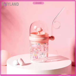 TinyLand Bình xịt cá voi nước cho trẻ sơ sinh Sippy Cup Cốc bằng nhựa mùa hè em có ống hút cmman