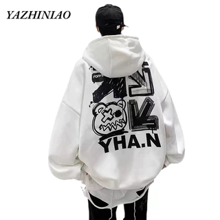 Áo Hoodie Dáng Rộng Phong Cách retro Mỹ Cá Tính Cho Nam