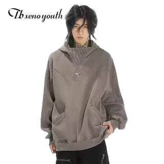 Vòng Đeo Tay Kiểu Cổ Điển Thời Trang Sành Điệu|Áo Hoodie Dáng Rộng Thiết Kế Mới retro Mỹ Chất Lượng Cao Cho Nam