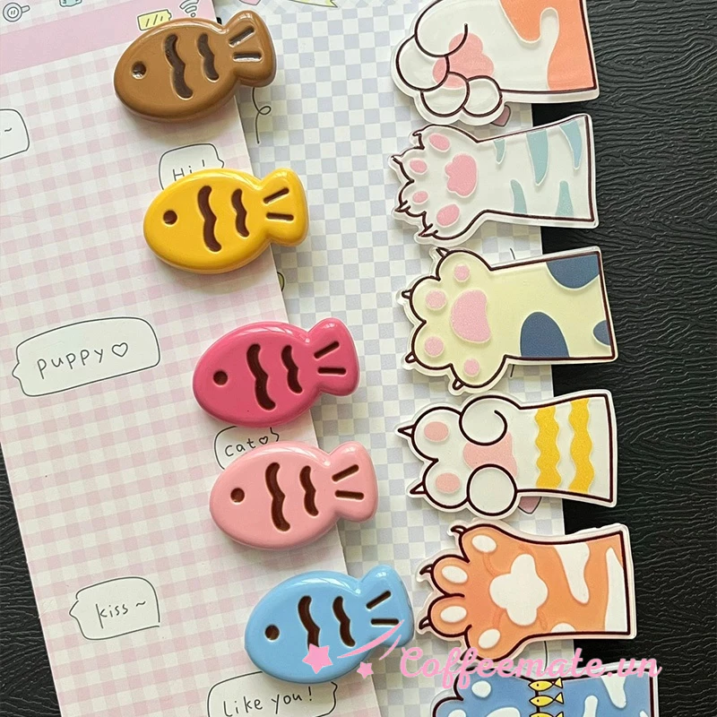 ⚡CM⚡Kẹp Tóc Móng Vuốt Mèo Hoạt Hình Dễ Thương Kẹp Tóc Kim Loại Hình Chân Mèo Xinh Xắn Cho Nữ