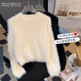 Áo sweater Dáng Ngắn Thời Trang Cao Cấp Cho Nữ