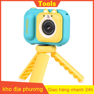 Máy Ảnh Kỹ Thuật Số 1080p mini Có Khe Đọc Thẻ Nhớ 48mp Màn Hình 2.4 inch ips Pin Kép 32gb Cho Trẻ Em