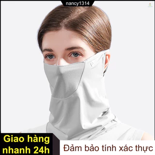 Khẩu trang che mặt và cổ chống tia uv thoáng khí phong cách thể thao cho nữ