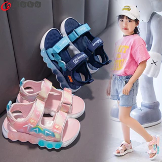 Giày Sandal Thể Thao Đế Mềm Thời Trang Mùa Hè 2024 Cho Bé Gái