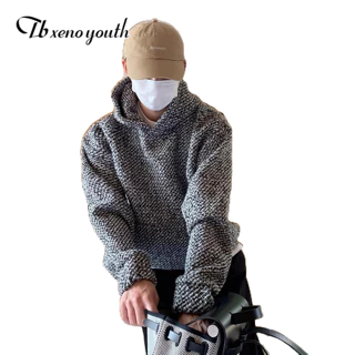 Áo Hoodie Tay Dài Dáng Rộng Phối Màu Phong Cách Hàn Quốc Thời Trang Cho Nam Và Nữ