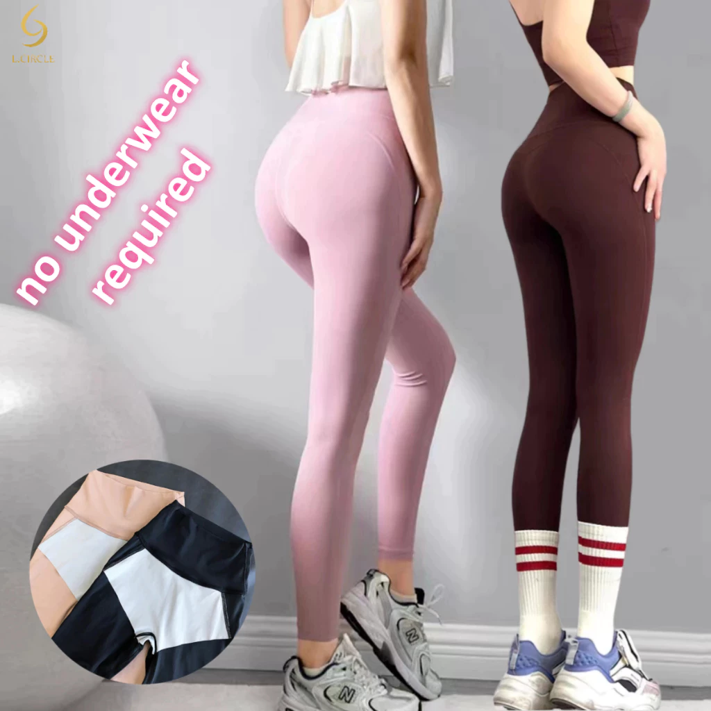 [L.circle] Quần tập Yoga nâng hông Quần legging co giãn lưng cao