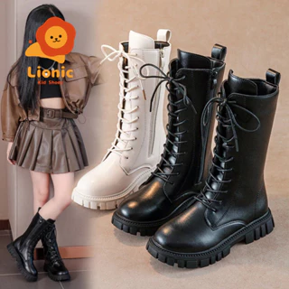 Giày Boots Martin Cổ Cao Phong Cách Thời Trang Hàn Quốc Dành Cho Bé Gái