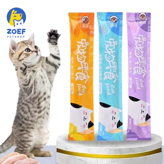 ZOEF Súp thưởng cho mèo thú cưng  thanh 15gr , cat food,  pet snack LI0275