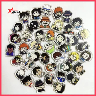 50-100 Miếng (Ngẫu Nhiên) 2cm Thám Tử Lừng Danh Conan Shinichi Kudo Acrylic Phim Tùy Chỉnh DIY Anime Hoạt Hình Ngôi Sao Thật Avatar Móc Khóa